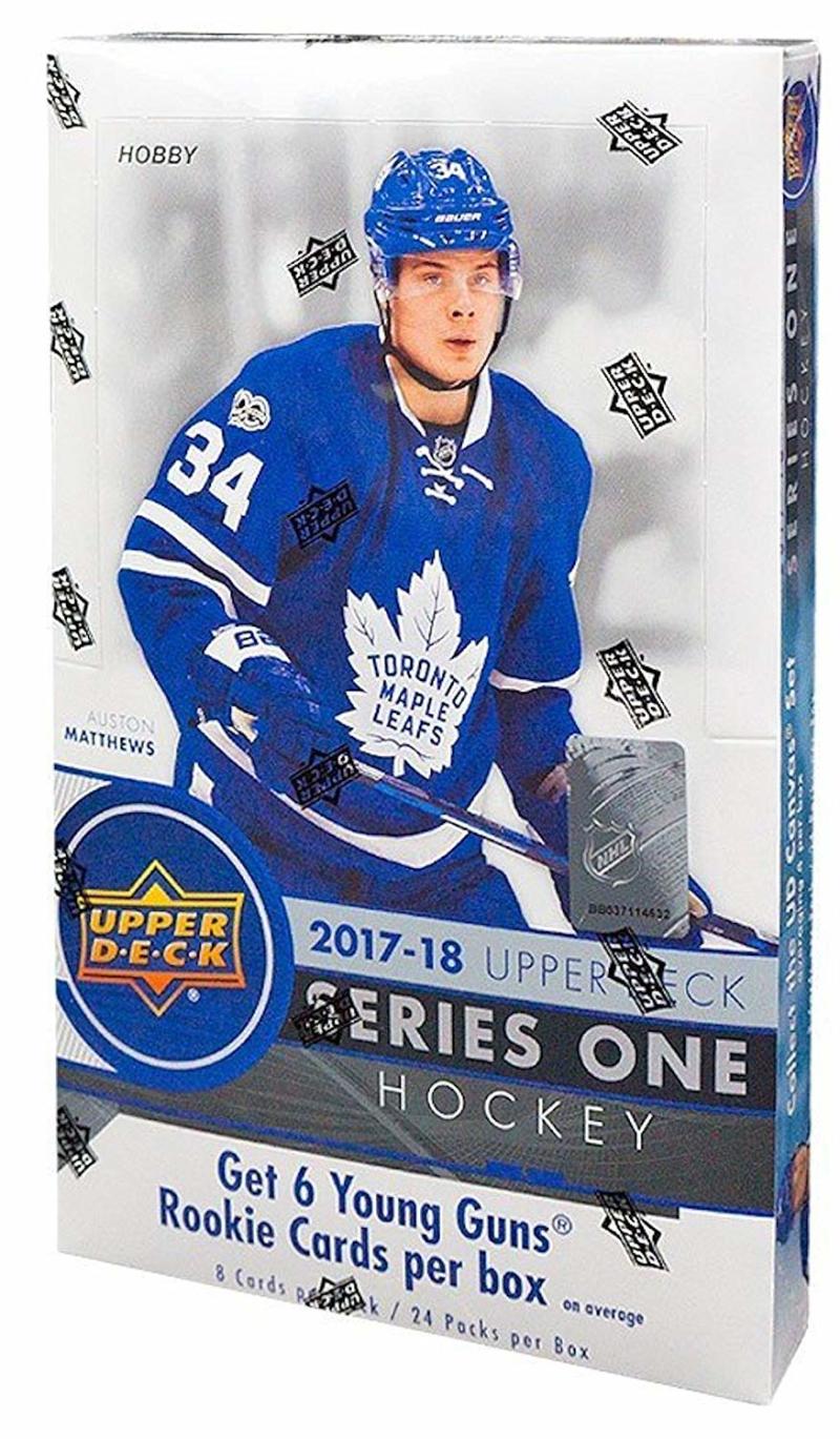 2017-18 Upper Deck Series 1 Hobby Box - Hischier, Boeser YG Rookies