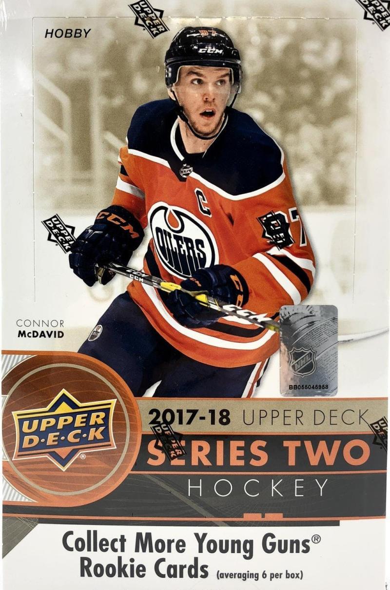 2017-18 Upper Deck Series 2 Hobby Box - Keller, Patrick YG Rookies