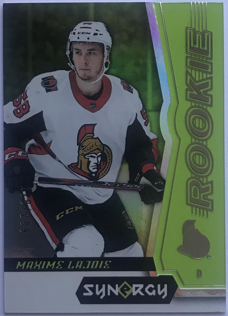 2018-19 Upper Deck Synergy Green #50 Maxime Lajoie 118/299 Senators 07614 Image 1