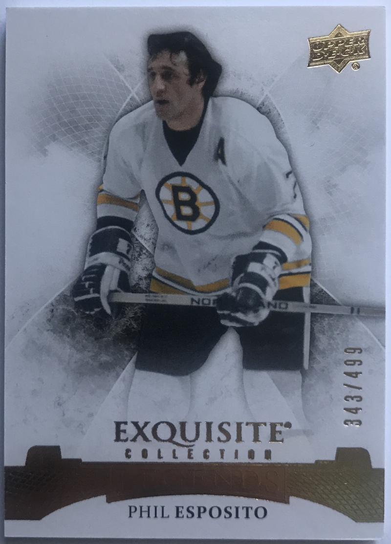 2015-16 Upper Deck Exquisite Collection Legends Phil Esposito 343/499 Bruins 07623 Image 1