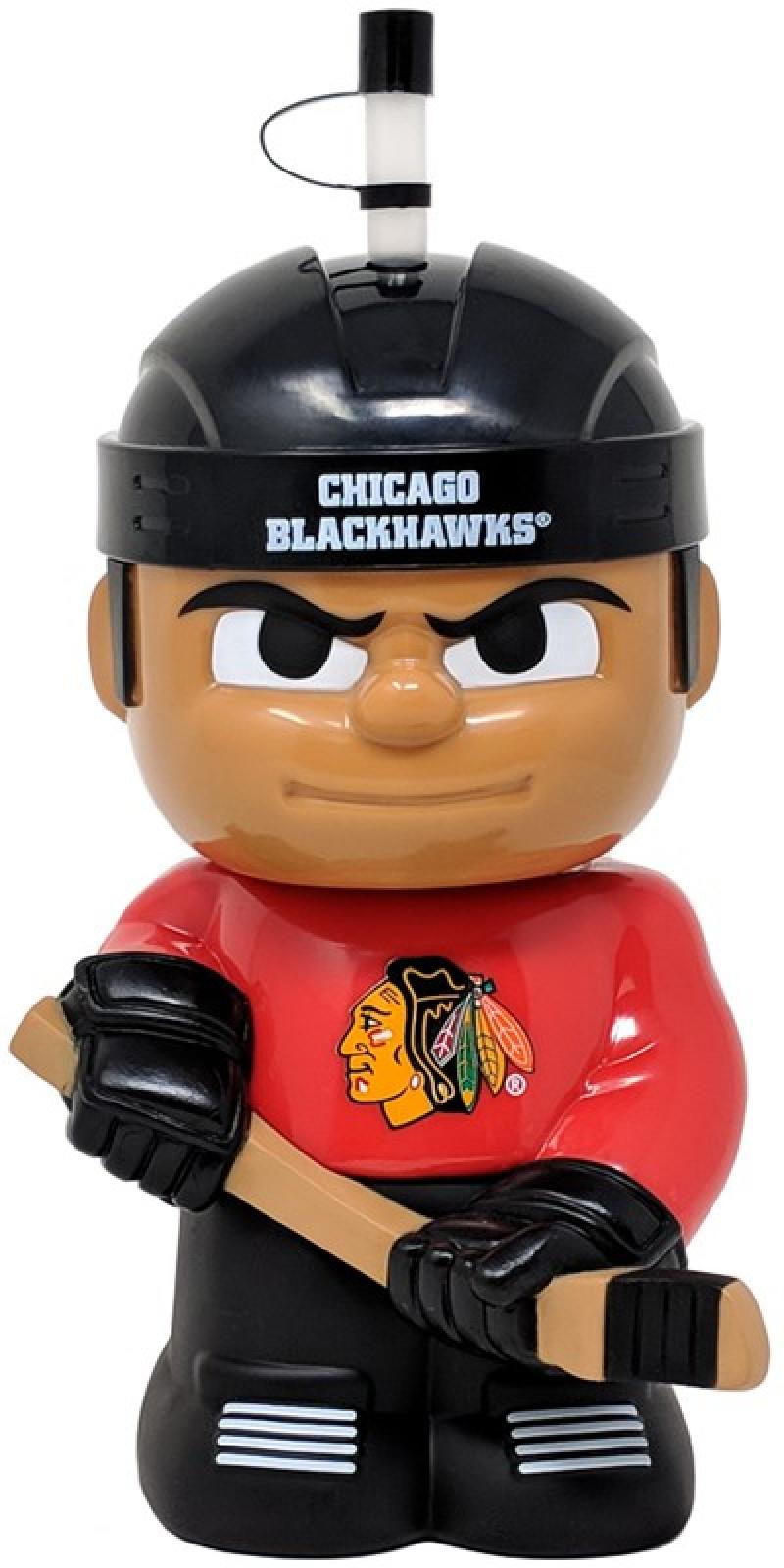 Chicago Blackhawks 10"x5" NHL Character Big Sip 3D Water Bottle 16oz
