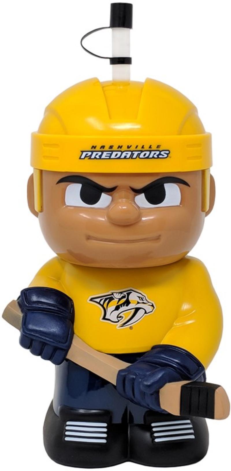 Nashville Predators 10"x5" NHL Character Big Sip 3D Water Bottle 16oz Image 1
