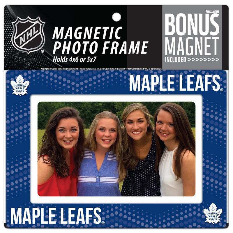 Toronto Maple Leafs 4x6 or 5x7 Magnetic Picture Frame with Bonus Magnet