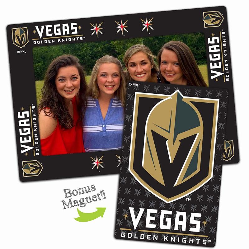 Vegas Golden Knights 4x6 or 5x7 Magnetic Picture Frame with Bonus Magnet