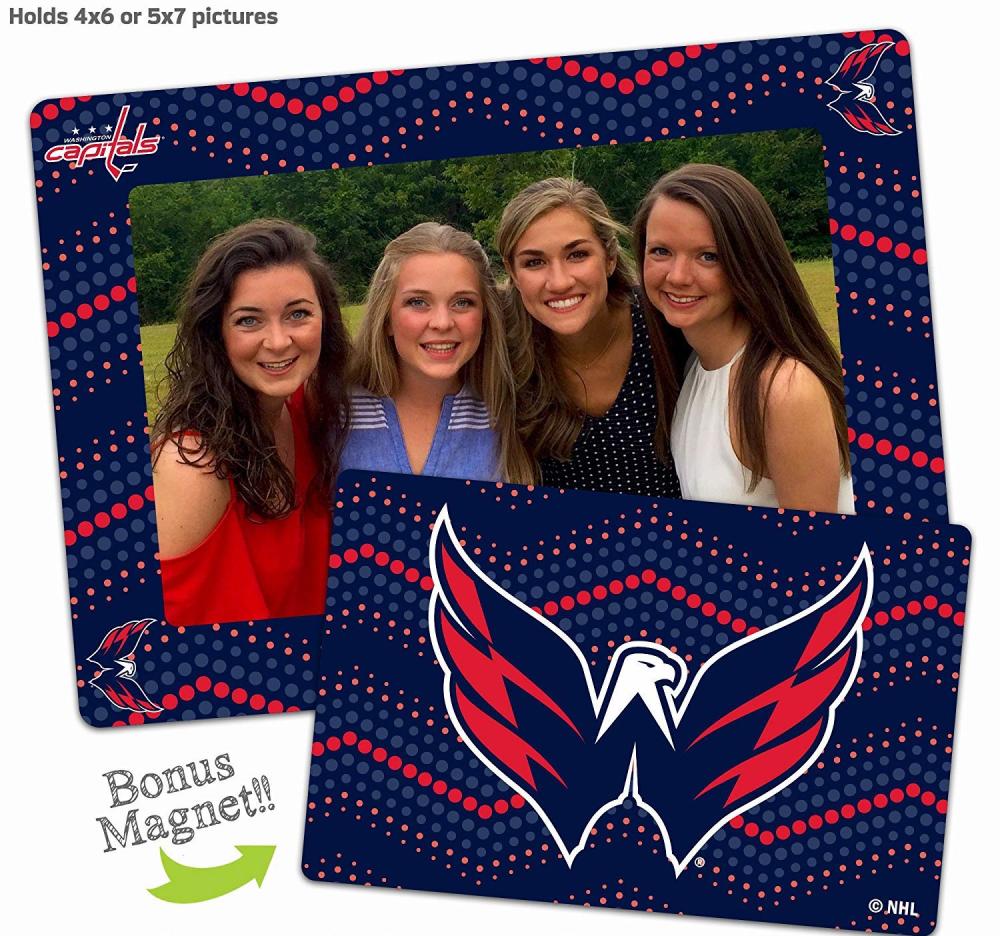 Washington Capitals 4x6 or 5x7 Magnetic Picture Frame with Bonus Magnet