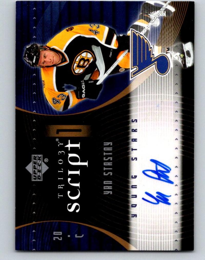 2007-08 Upper Deck Trilogy Scripts #S1YS Yan Stastny MINT Auto 07642 Image 1