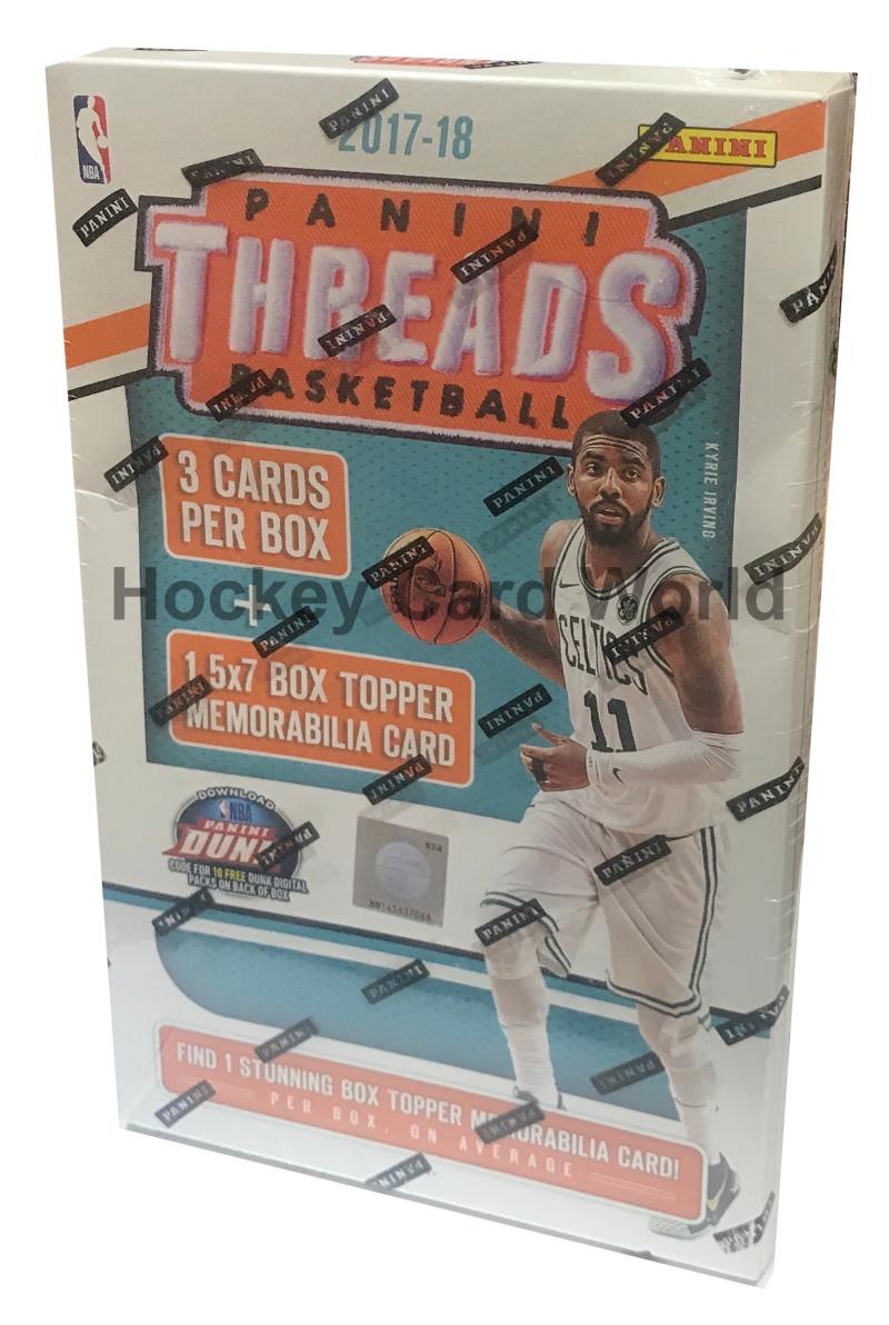 2017-18 Panini Threads Basketball Box Factory Sealed - Box Topper Memorabilia