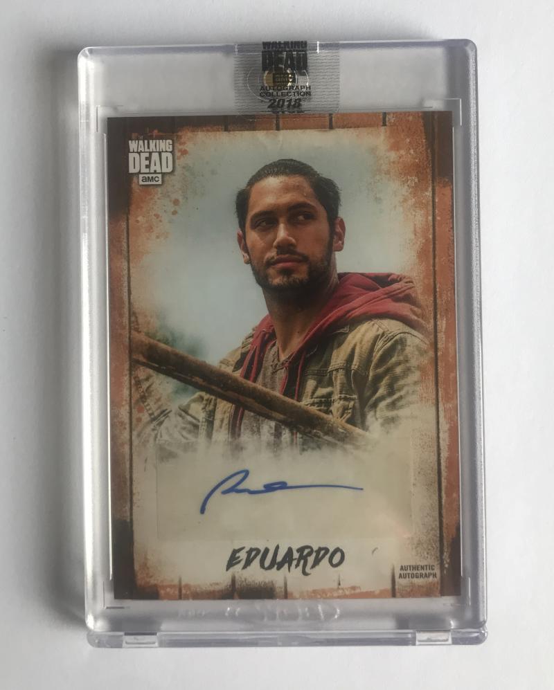 2018 The Walking Dead Autograph Collection Peter Zimmerman as Eduardo 43/50 Image 1