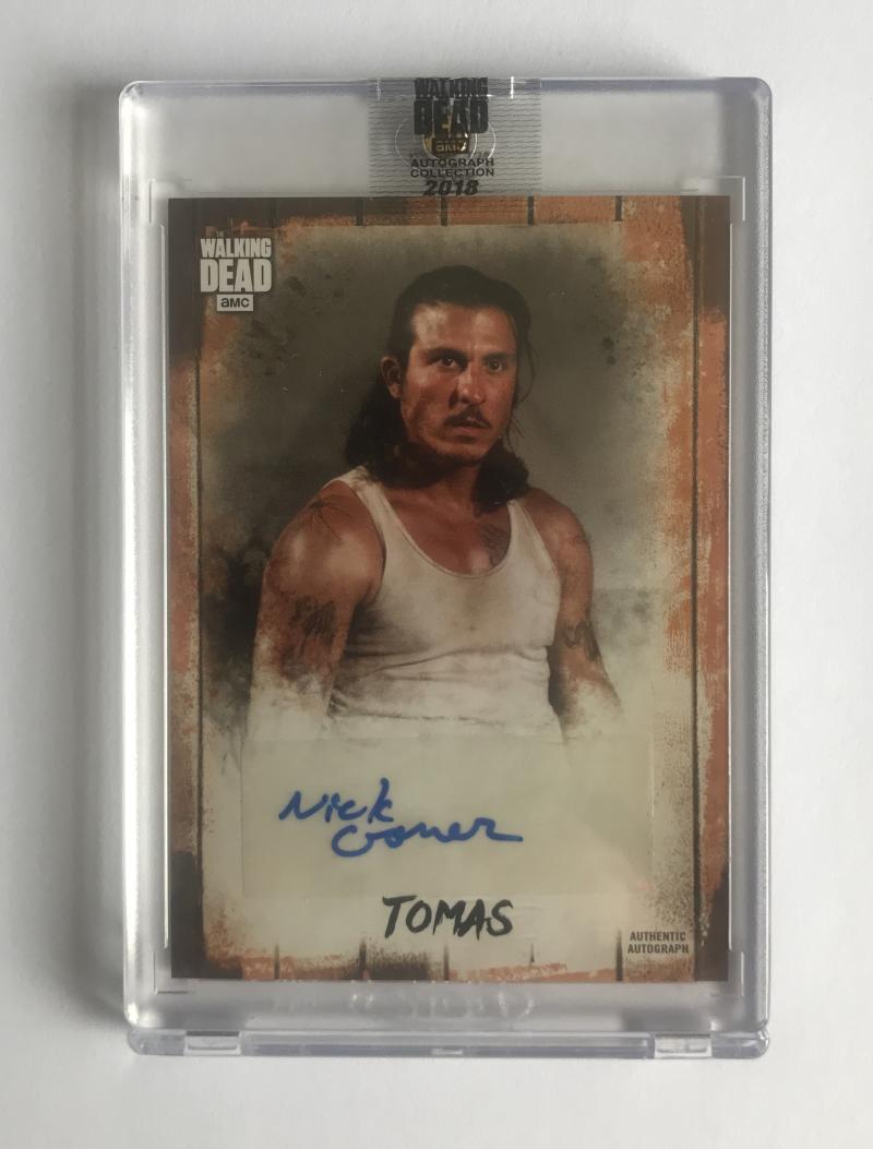 2018 The Walking Dead Autograph Collection Nick Gomez as Tomas 26/50 Image 1