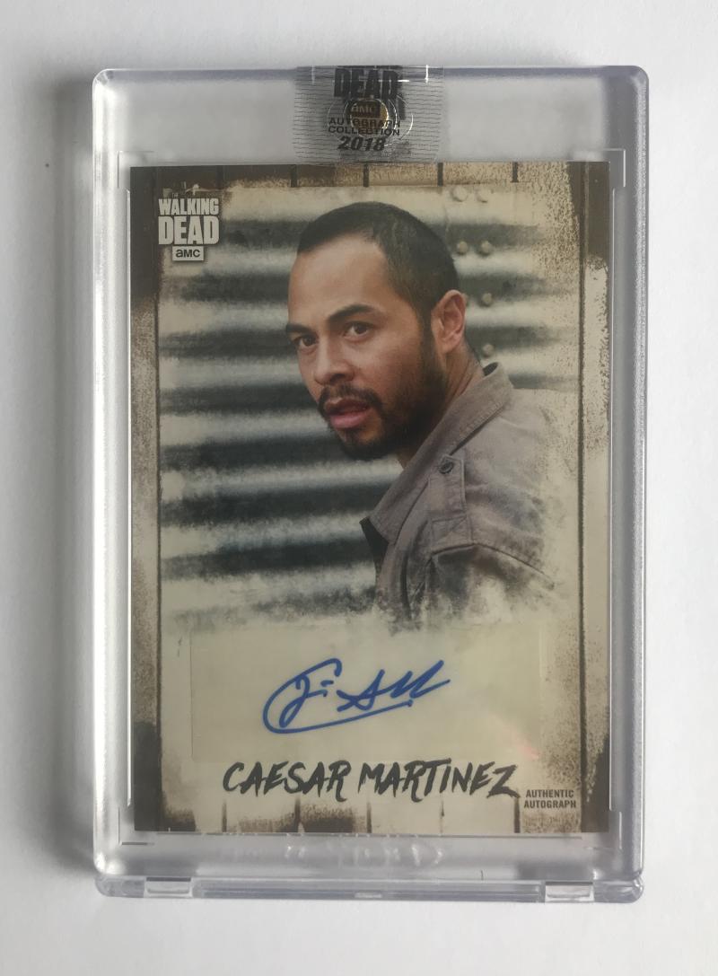 2018 The Walking Dead Autograph Collection Pablo Cantillo as Caesar 11/69 Image 1