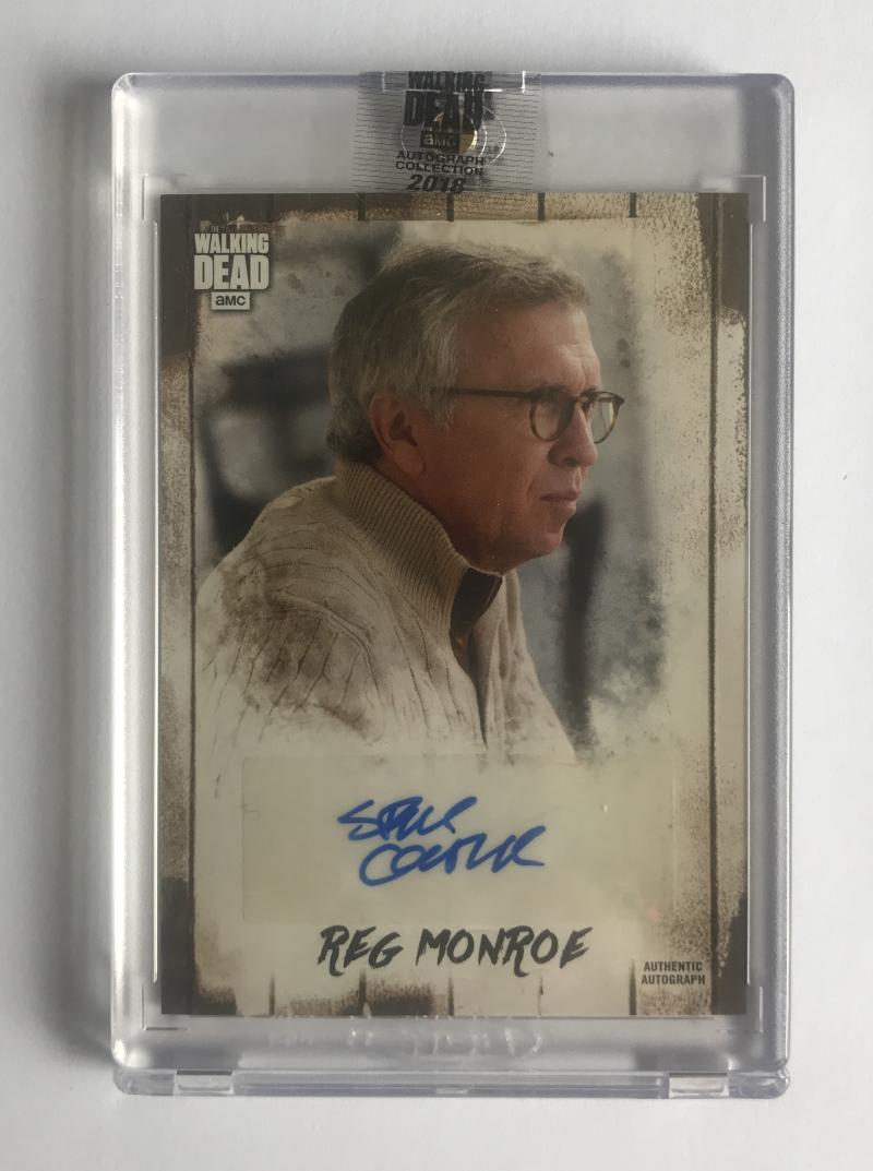 2018 The Walking Dead Autograph Collection Steve Coulter as Reg Monroe 38/99 Image 1