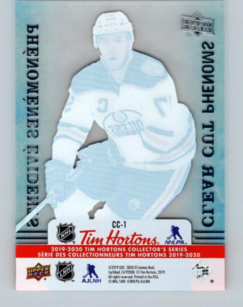 2019-20 Upper Deck Tim Hortons Clear Cut Phenoms #CC-1 Connor McDavid MINT 07167 Image 2