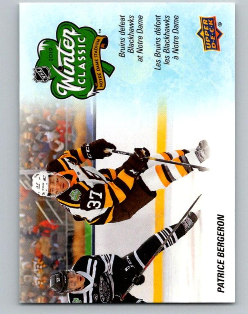2019-20 Upper Deck Tim Hortons Key Season Events #SE-5 Patrice Bergeron MINT Bruins 07172 Image 1