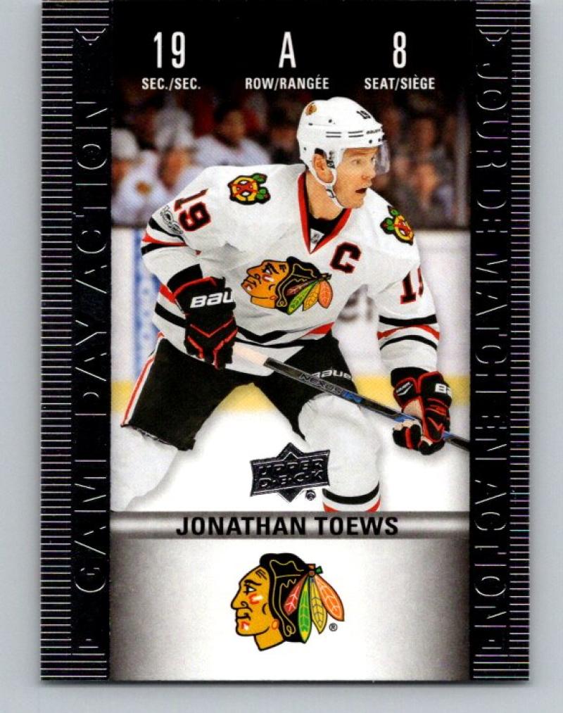 2019-20 Upper Deck Tim Hortons Game Day Action #HGD-8 Jonathan Toews MINT 07179 Image 1