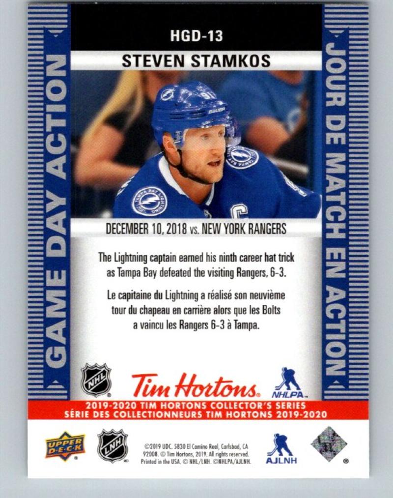 2019-20 Upper Deck Tim Hortons Game Day Action #HGD-13 Steven Stamkos MINT 07184 Image 2
