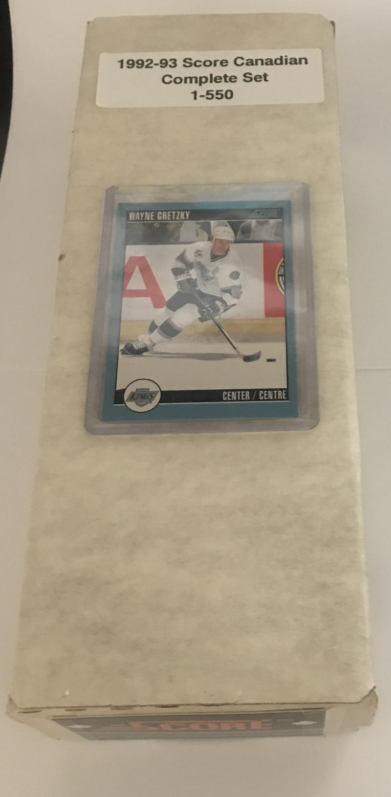 1992-93 Score Canadian NHL Hockey Complete Set 1-550 - Mint Condition