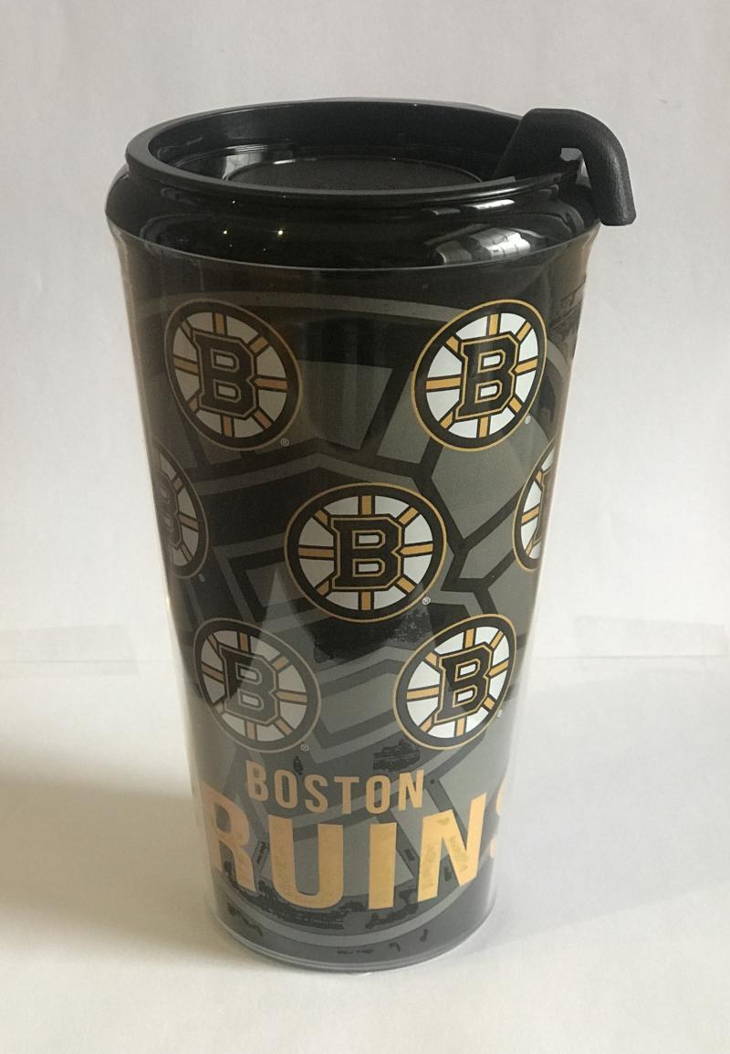 Boston Bruins 16oz New Infinity NHL Tumbler - Tight Seal Lid Image 1