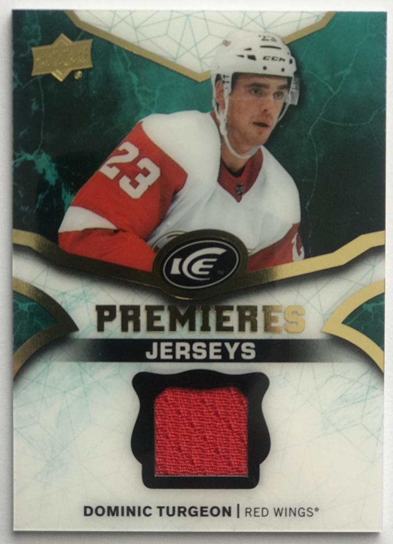 2018-19 Upper Deck Ice Premieres Jerseys Dominic Turgeon NHL MEM 07701 Image 1