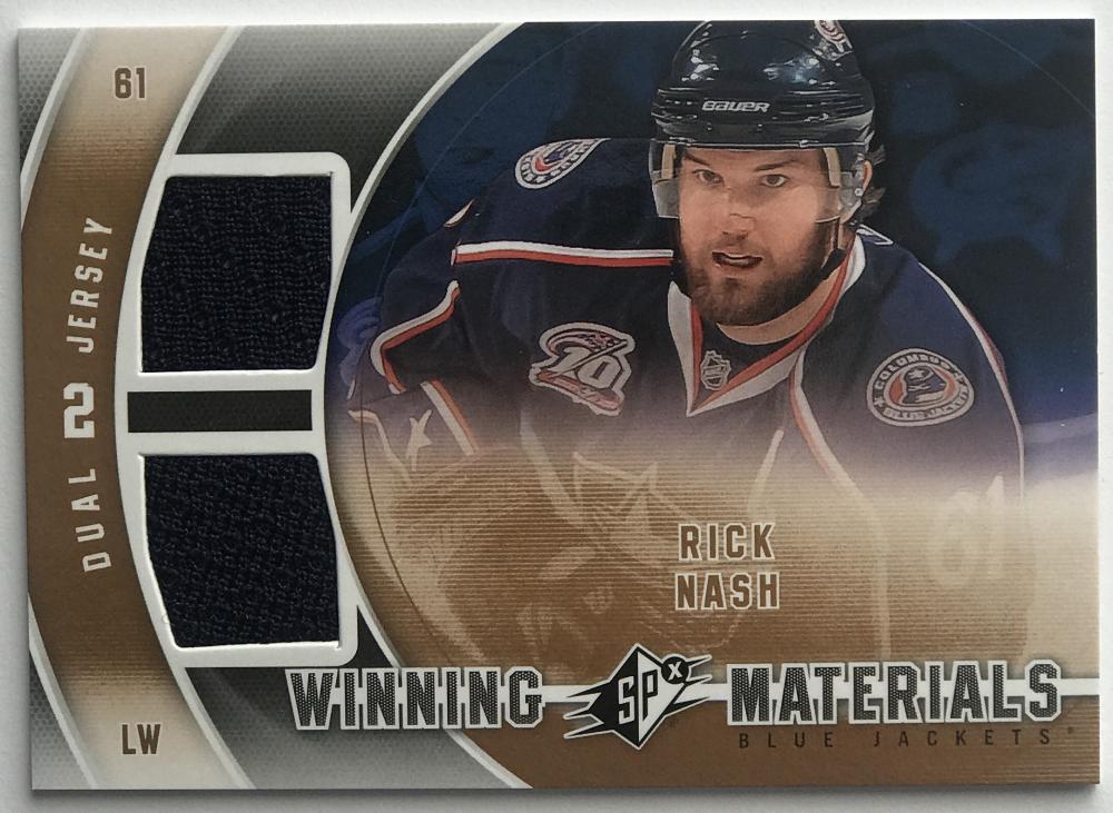 2011-12 Upper Deck SPx Winning Materials Rick Nash NHL Jersey 07710 Image 1