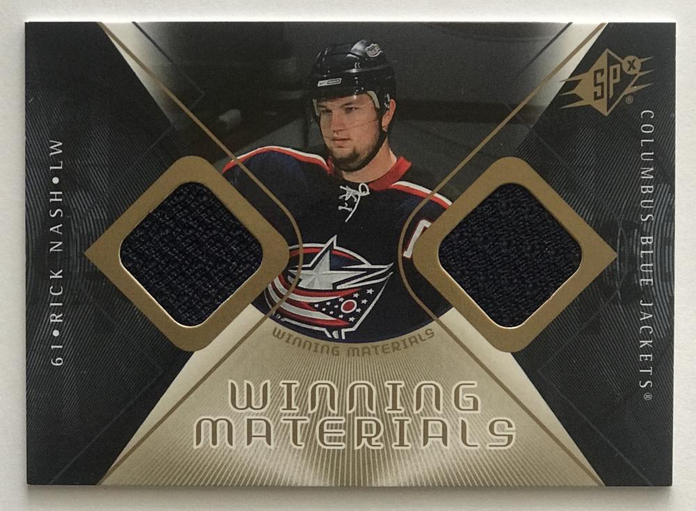2007-08 Upper Deck SPx Winning Materials Rick Nash NHL MINT Jersey 07722