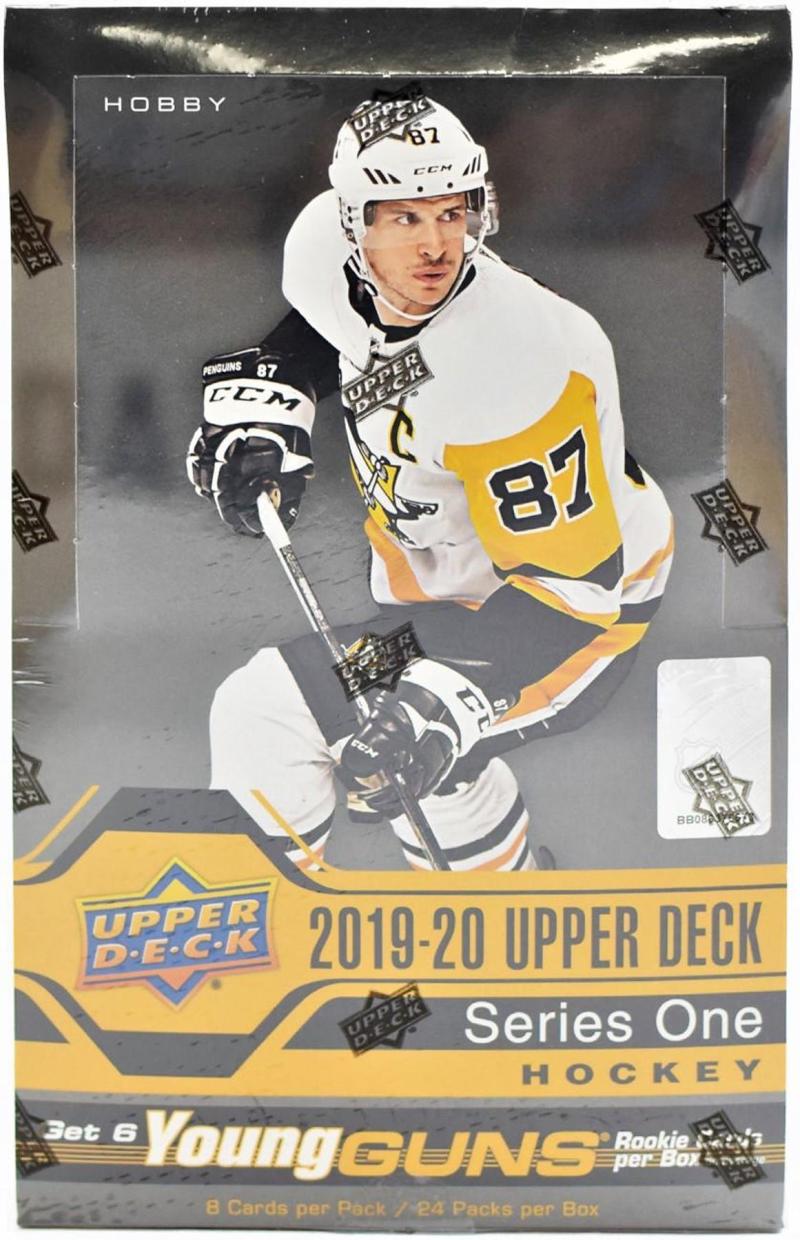 2019-20 Upper Deck Series 1 Hobby Box - 24 packs - 6 Young Guns