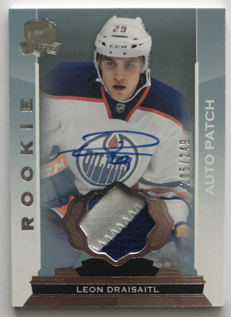 2014-15 Upper Deck The Cup #160 Leon Draisaitl RC Rookie Patch Auto 205/249