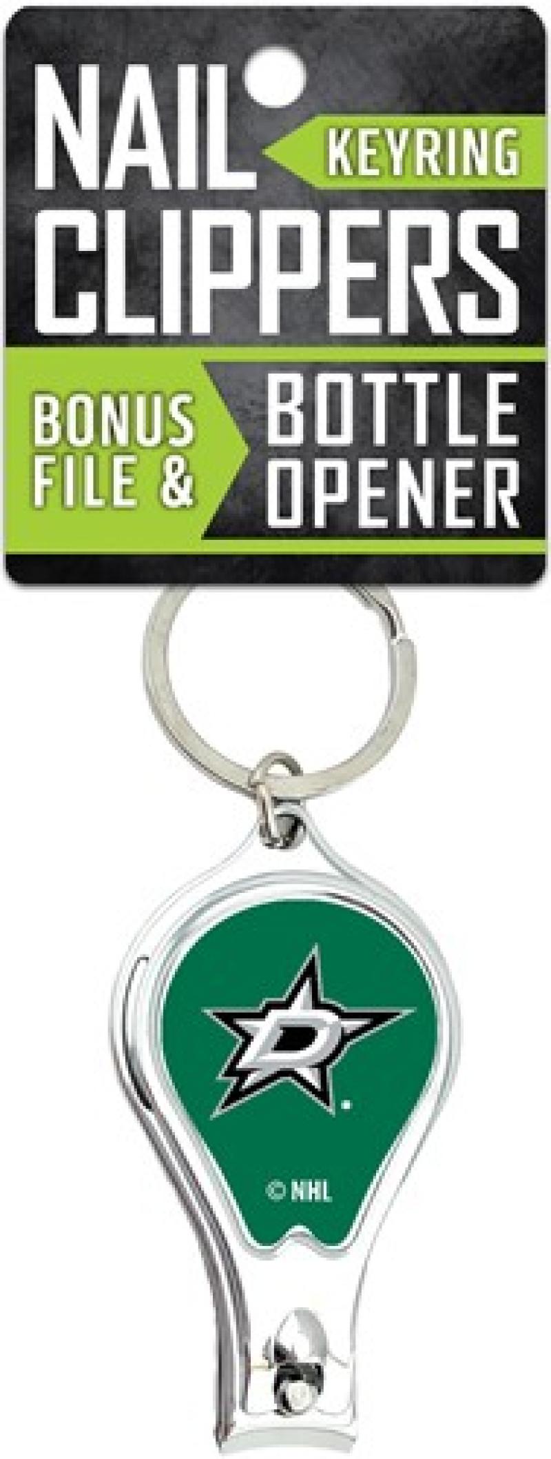 Dallas Stars Nail Clipper Keyring w/Bonus File & Bottle Opener Image 1