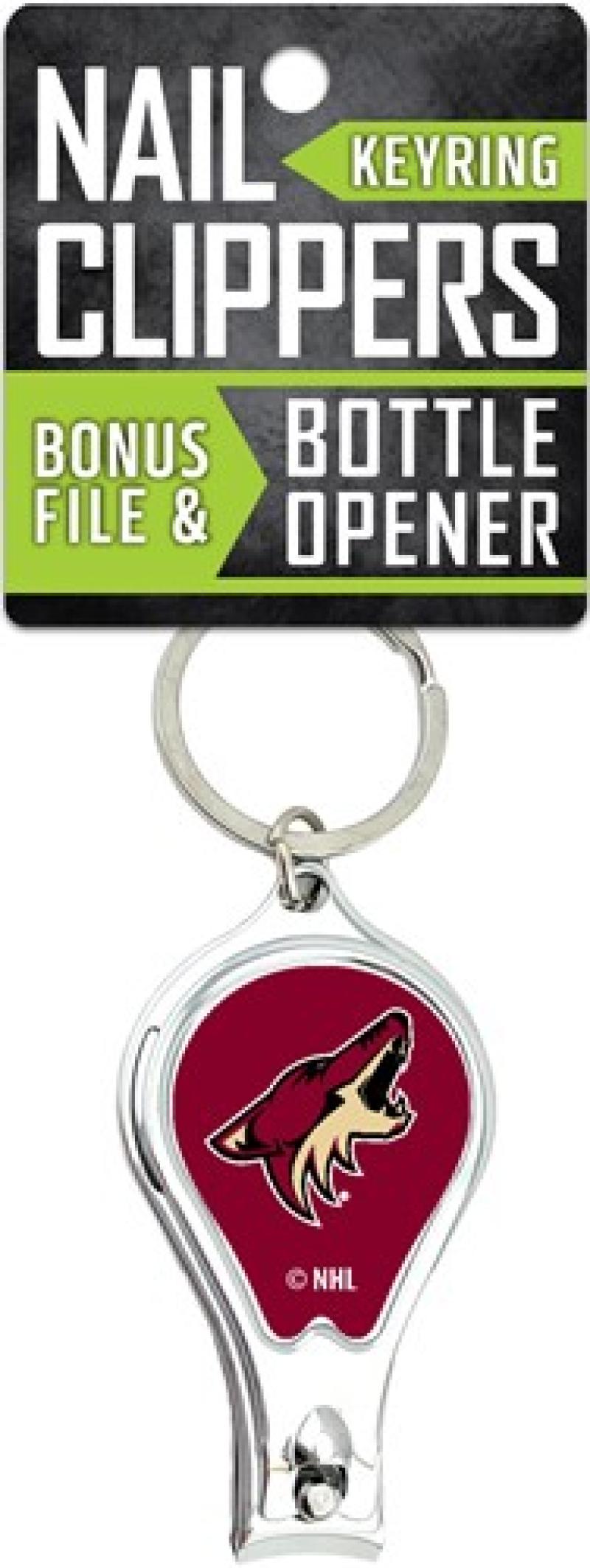 Arizona Coyotes Nail Clipper Keyring w/Bonus File & Bottle Opener Image 1