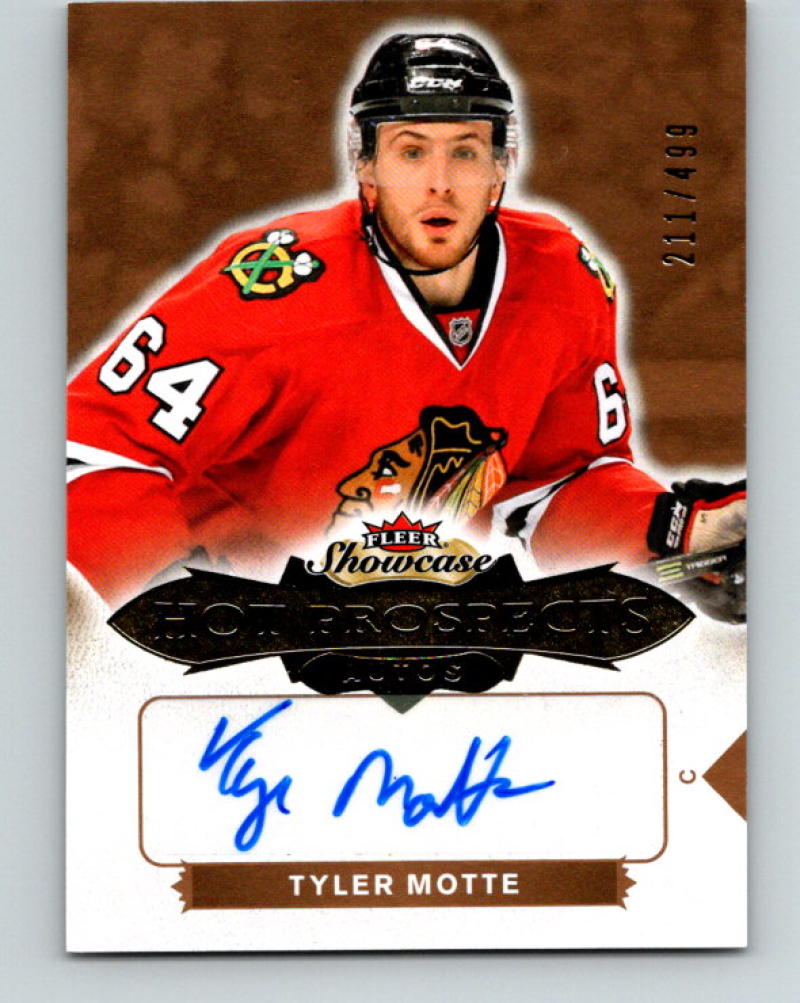 2016-17 UD Fleer Showcase Prospects Autos Tyler Motte RC Rookie 07734
