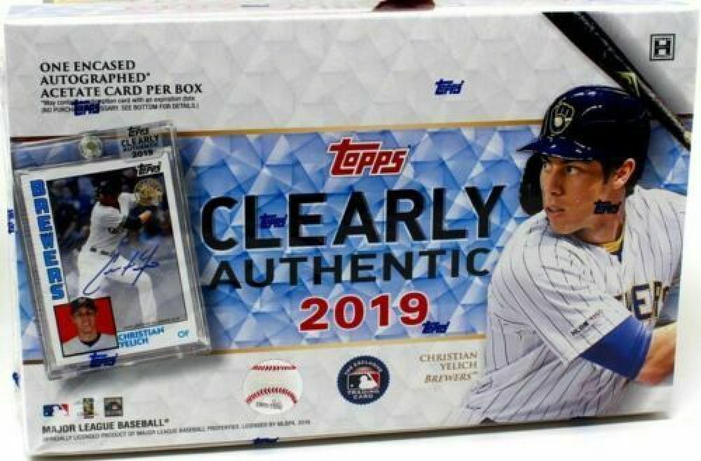 2019 Topps Clearly Authentic Baseball Factory Sealed Hobby Box