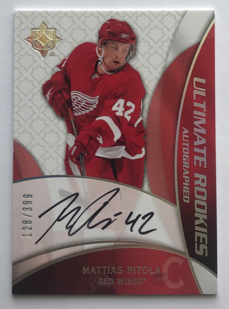 2008-09 Ultimate Collection Mattias Ritola Rookie Auto 128/399 RC 07742 Image 1