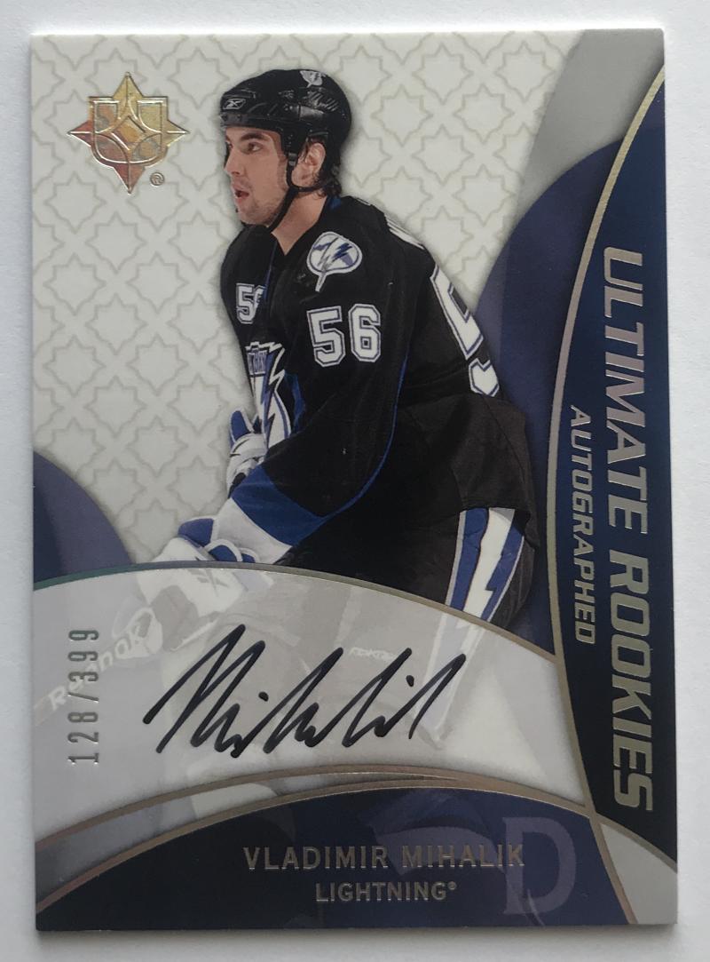 2008-09 Ultimate Collection Vladimir Mihalik Rookie Auto 128/399 RC 07743 Image 1