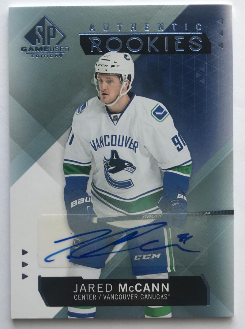 2015-16 Upper Deck SP Game Used Autographs Blue Jared McCann RC Rookie 07747