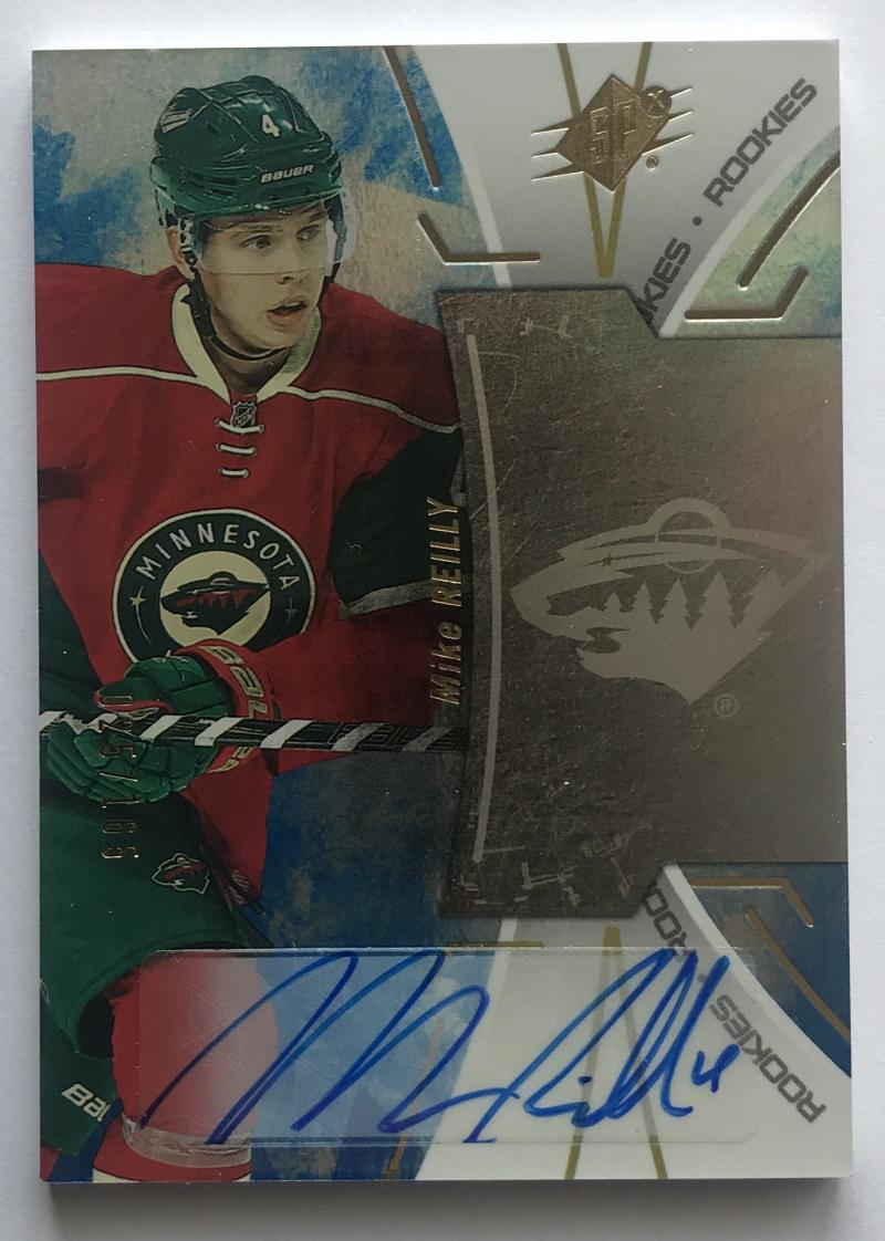 2016-17 SPx Rookies Blue Autographs Mike Reilly MINT Auto 25/165 RC 07749
