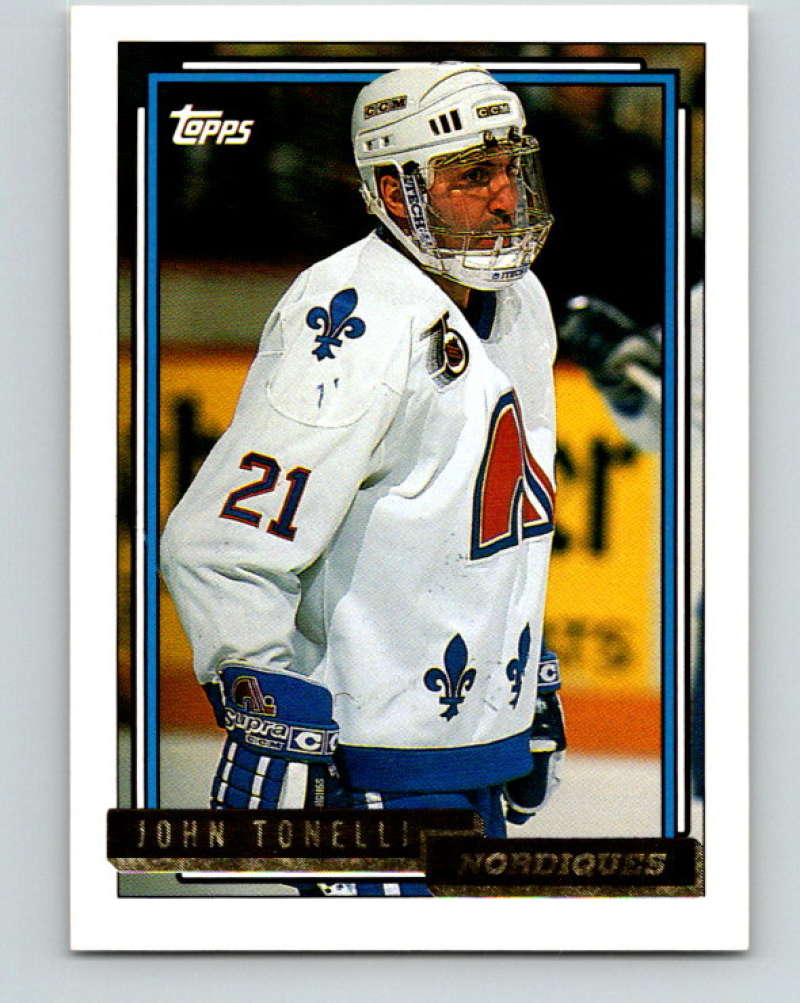 1992-93 Topps Gold #119G John Tonelli Mint Quebec Nordiques