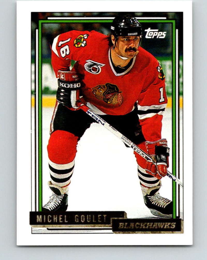1992-93 Topps Gold #255G Michel Goulet Mint Chicago Blackhawks