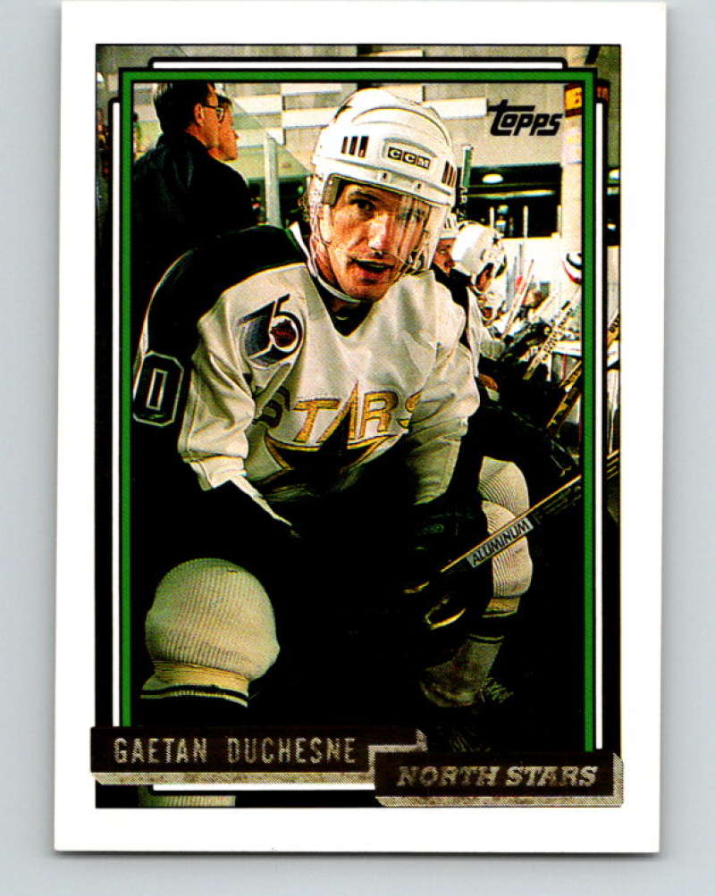 1992-93 Topps Gold #406G Gaetan Duchesne Mint Minnesota North Stars Image 1