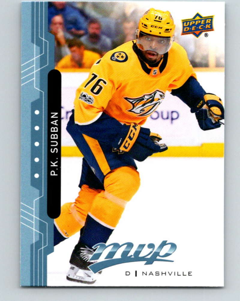 2018-19 Upper Deck MVP #20 P.K. Subban Mint Nashville Predators Image 1