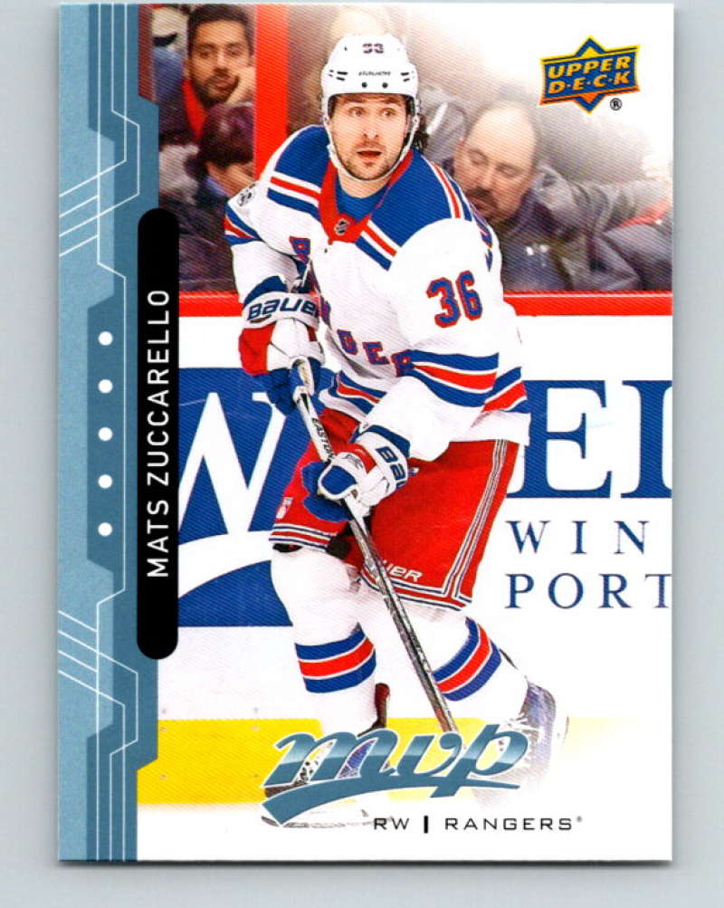 2018-19 Upper Deck MVP #28 Mats Zuccarello Mint New York Rangers Image 1