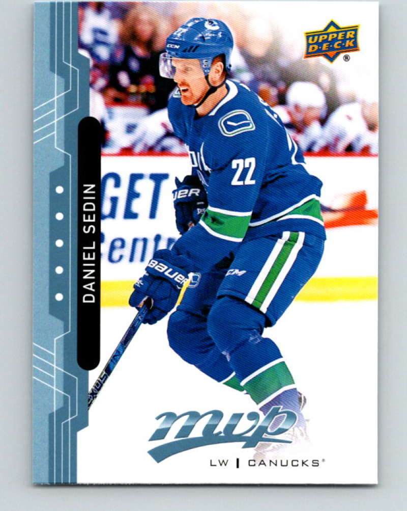 2018-19 Upper Deck MVP #30 Daniel Sedin Mint Vancouver Canucks Image 1