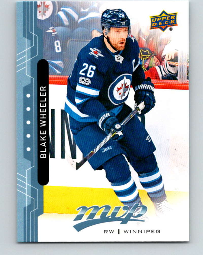 2018-19 Upper Deck MVP #65 Blake Wheeler Mint Winnipeg Jets Image 1