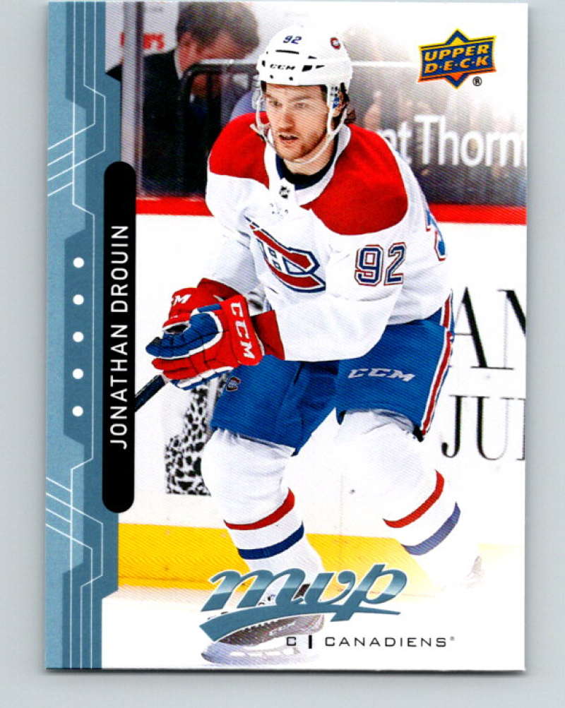 2018-19 Upper Deck MVP #99 Jonathan Drouin Mint Montreal Canadiens Image 1