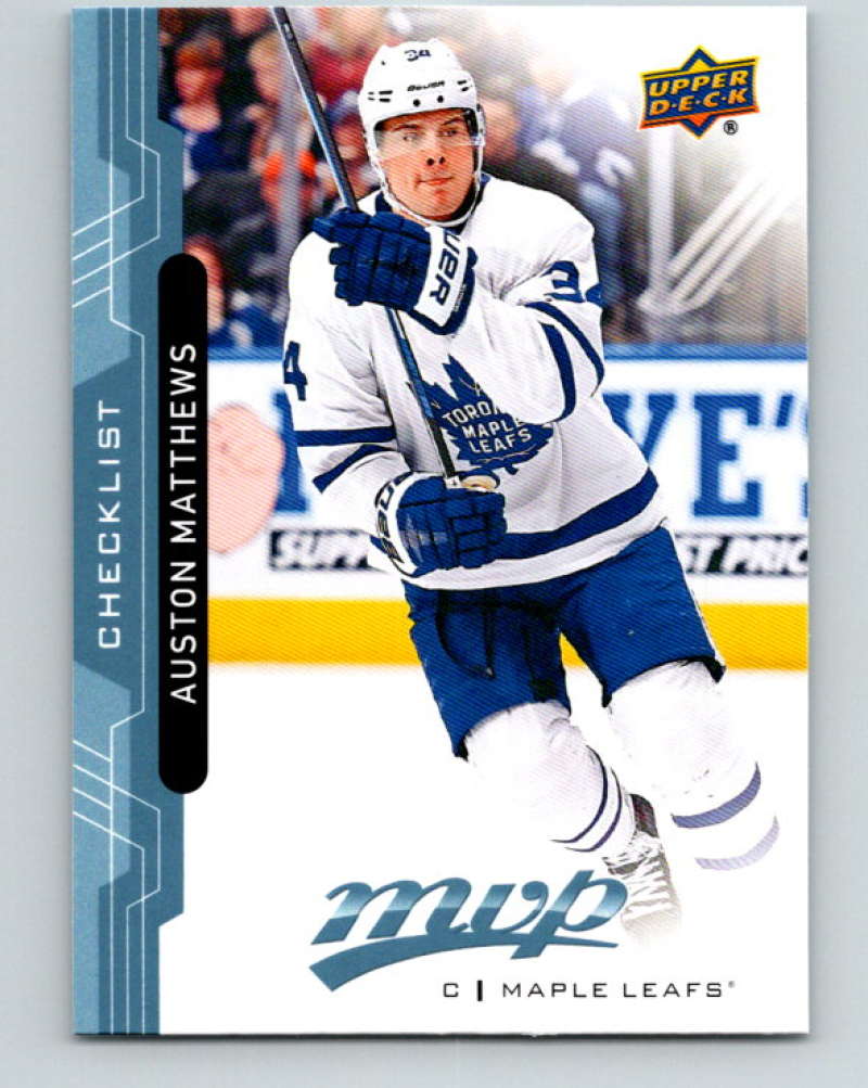 2018-19 Upper Deck MVP #100 Auston Matthews Mint Toronto Maple Leafs