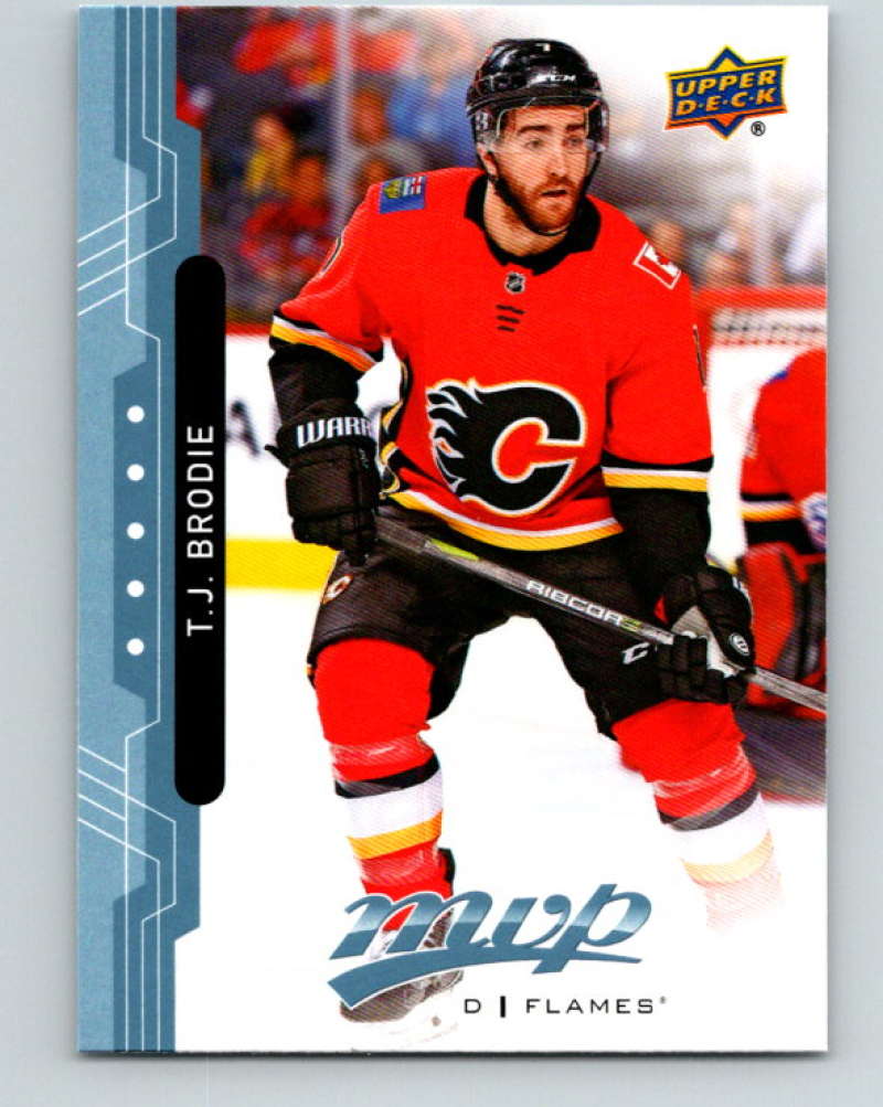 2018-19 Upper Deck MVP #123 T.J. Brodie Mint Calgary Flames Image 1
