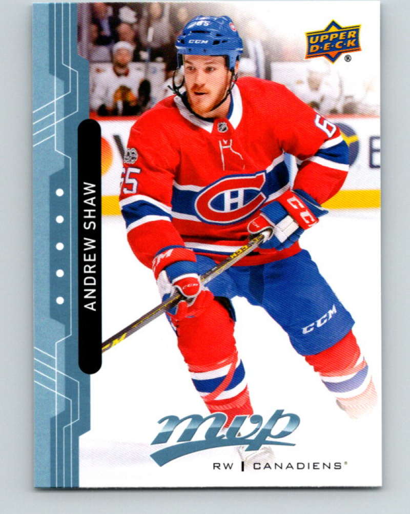 2018-19 Upper Deck MVP #126 Andrew Shaw Mint Montreal Canadiens Image 1