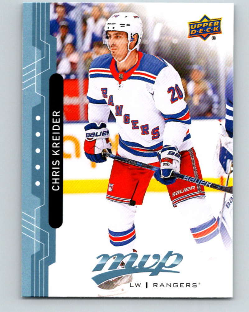 2018-19 Upper Deck MVP #140 Chris Kreider Mint New York Rangers Image 1