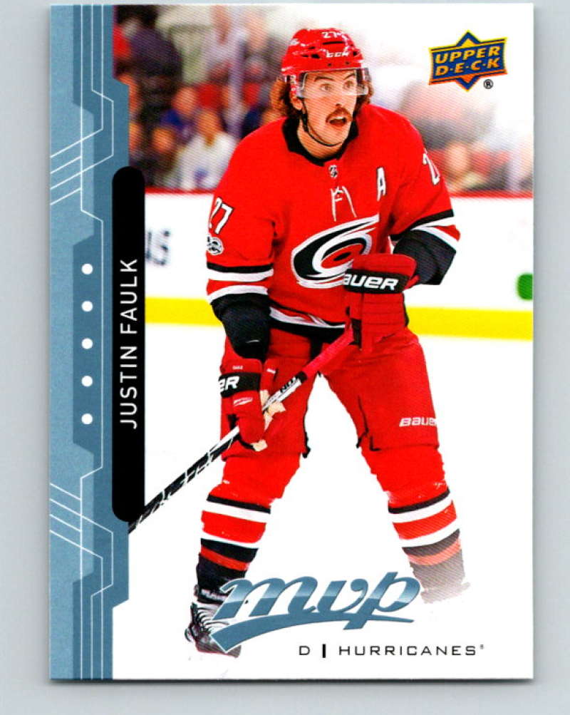 2018-19 Upper Deck MVP #141 Justin Faulk Mint Carolina Hurricanes Image 1