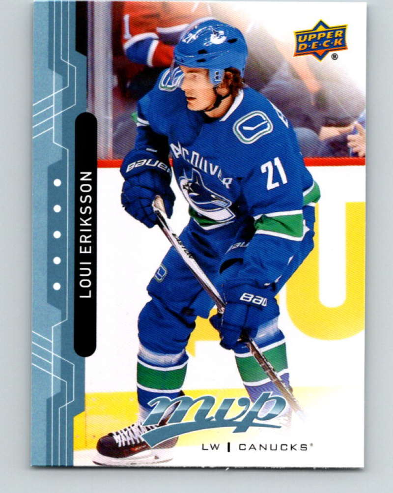 2018-19 Upper Deck MVP #170 Loui Eriksson Mint Vancouver Canucks Image 1