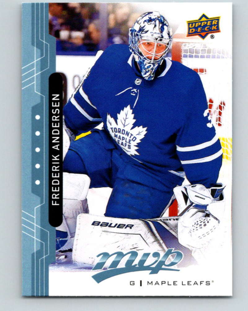2018-19 Upper Deck MVP #197 Frederik Andersen Mint Toronto Maple Leafs