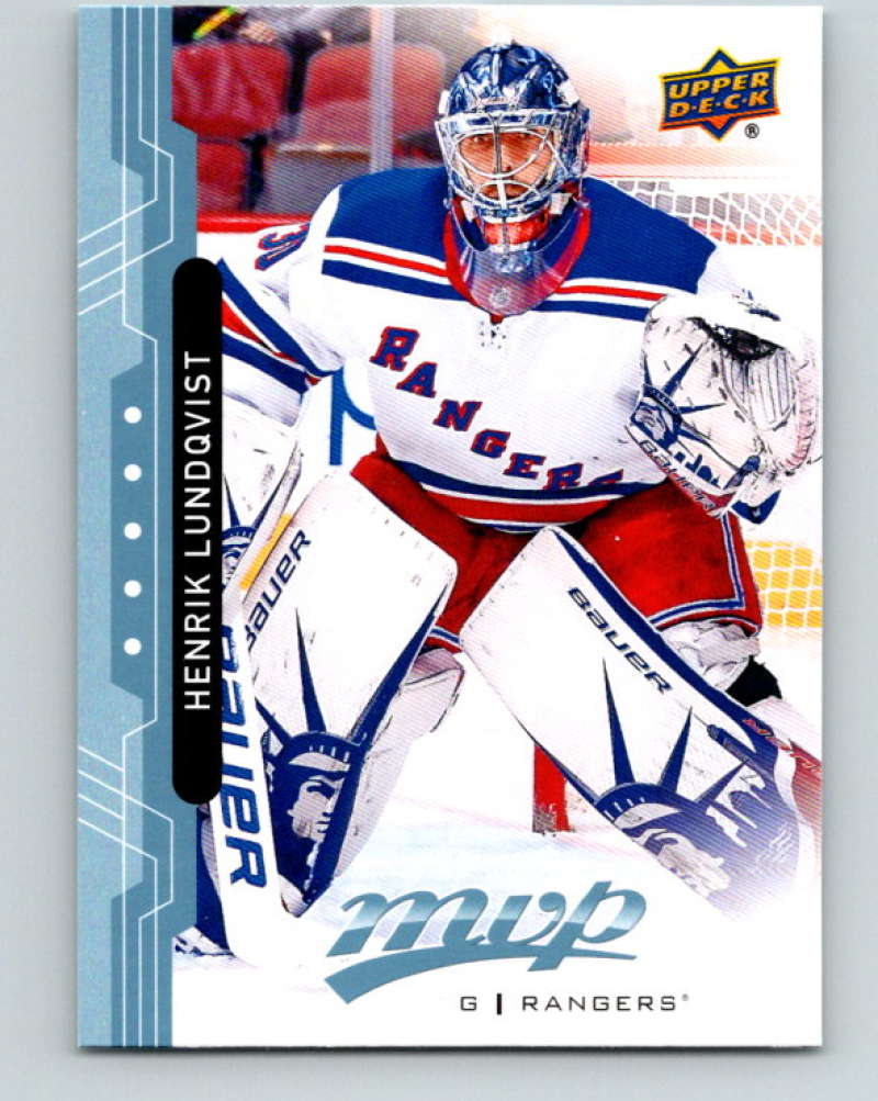 2018-19 Upper Deck MVP #218 Henrik Lundqvist Mint New York Rangers Image 1